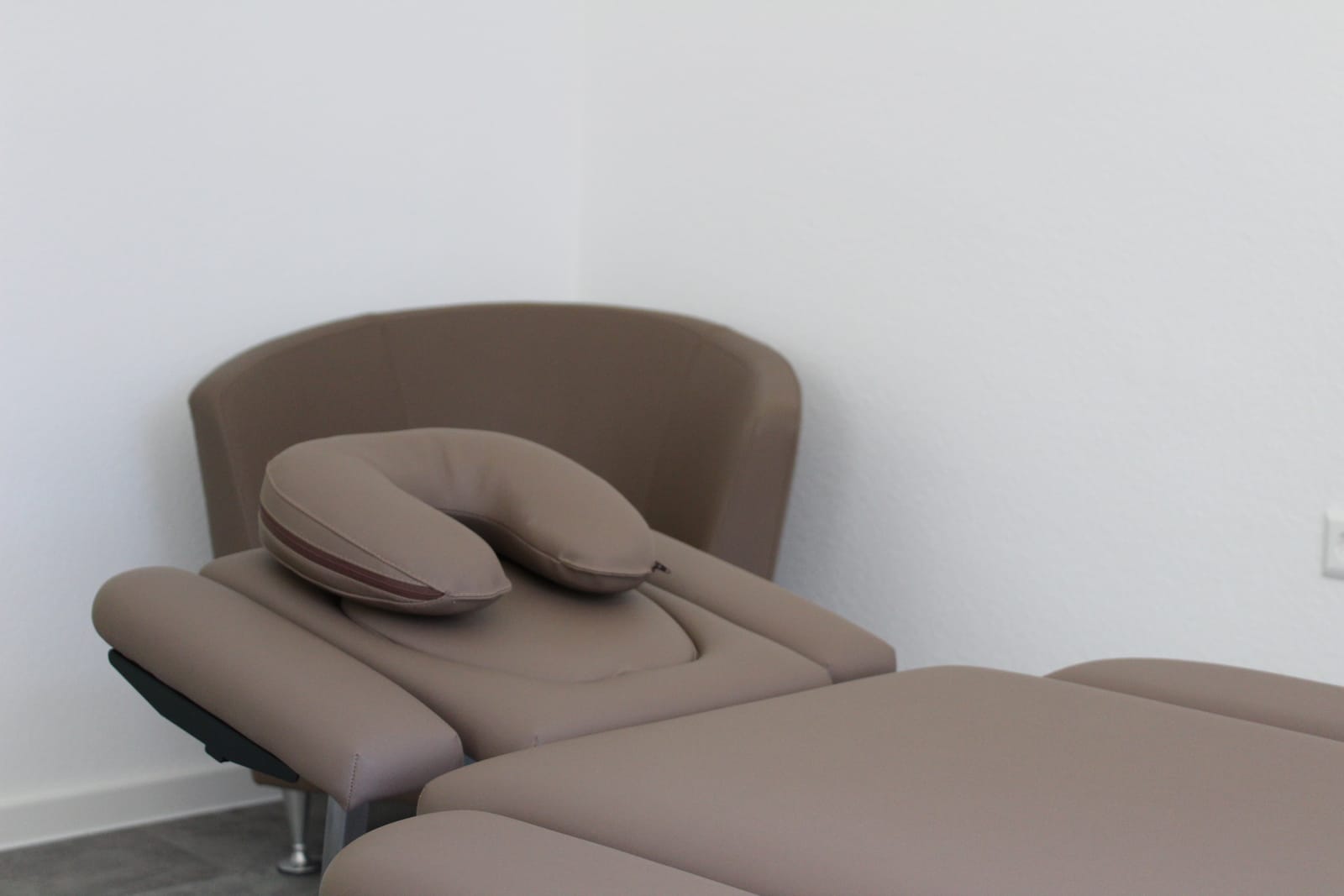 Detailansicht der Behandlungsliege